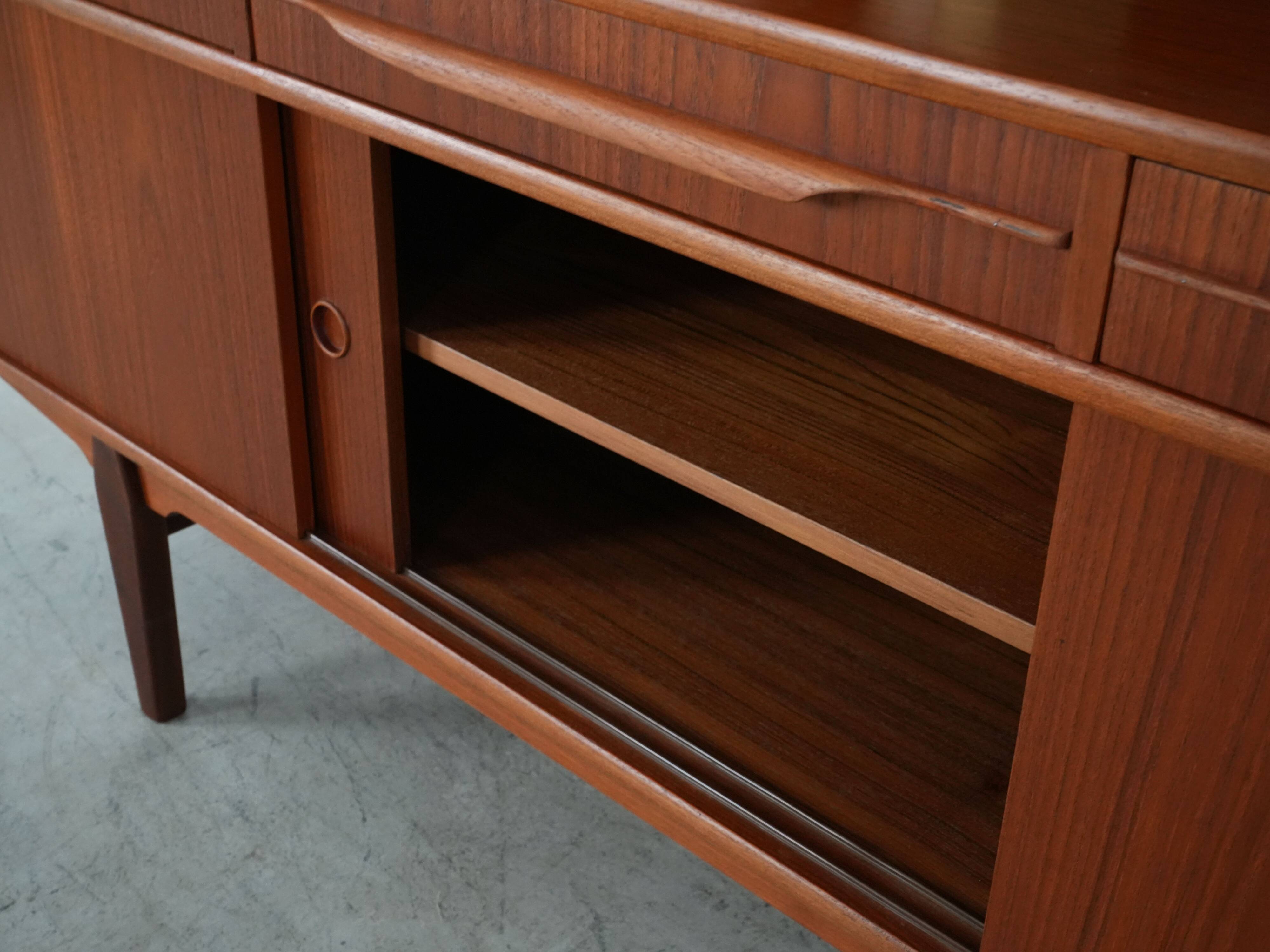 Teak highboard, Danish design, 1960s, production: Denmark