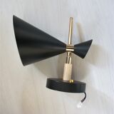 Pair of dialog-form sconces