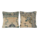 Set of 2 vintage Turkish cushion covers 48x51 cm