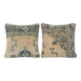 Set of 2 vintage Turkish cushion covers 48x51 cm