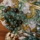 Lustre corbeille grappes de raisin Murano