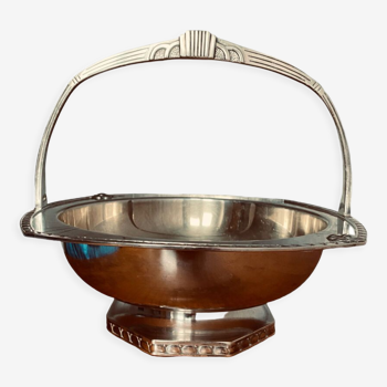 Silver metal basket from the goldsmith Roux Marquiand