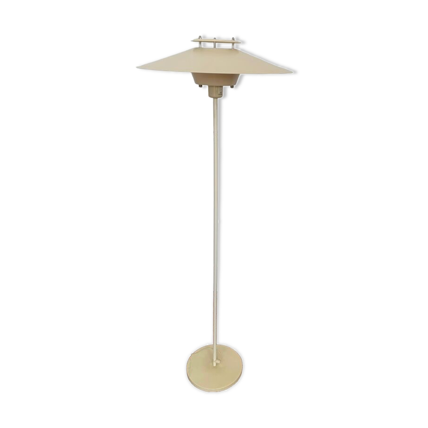 White Danish floor lamp
