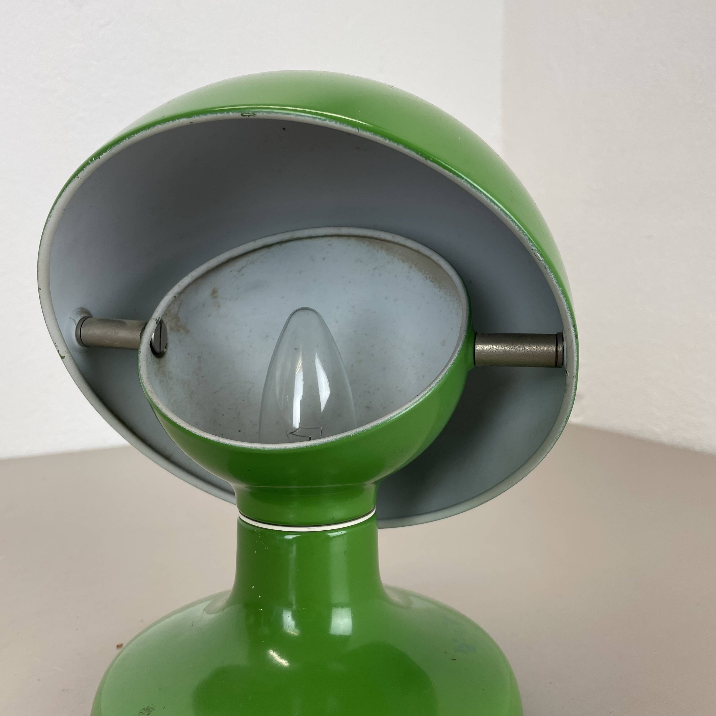rare green model "Junker" Table Lamp by Afra & Tobia Scarpa for Flos, Italy
