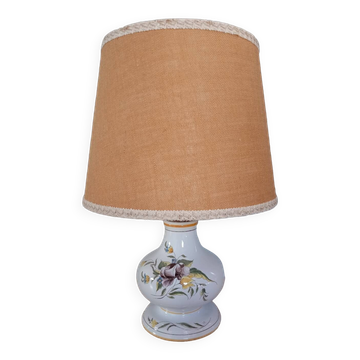 Lampe ancienne en faïence d'art de Rodez