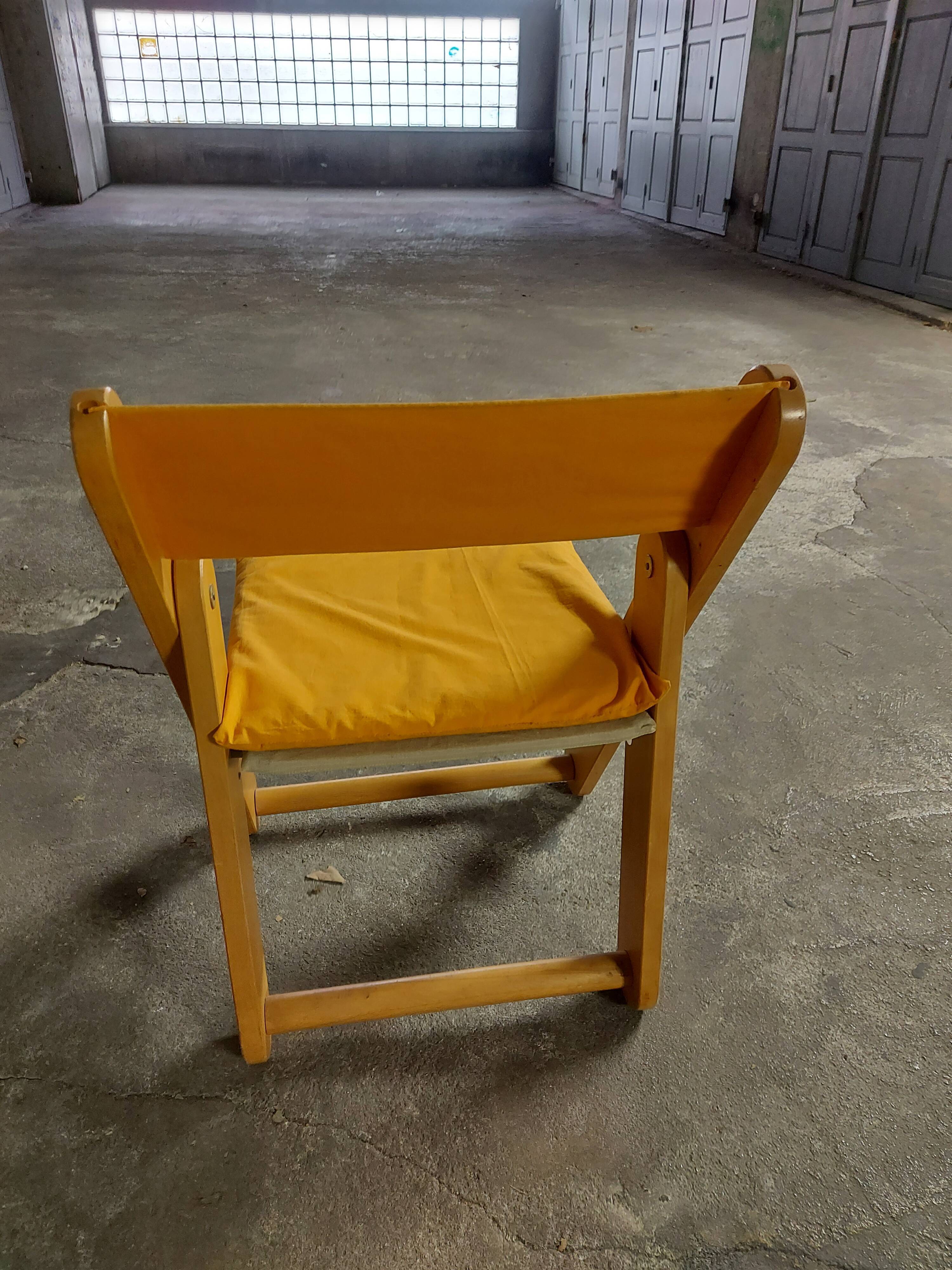 Vintage 80'S folding chair by Gillis Lundren for Ikea