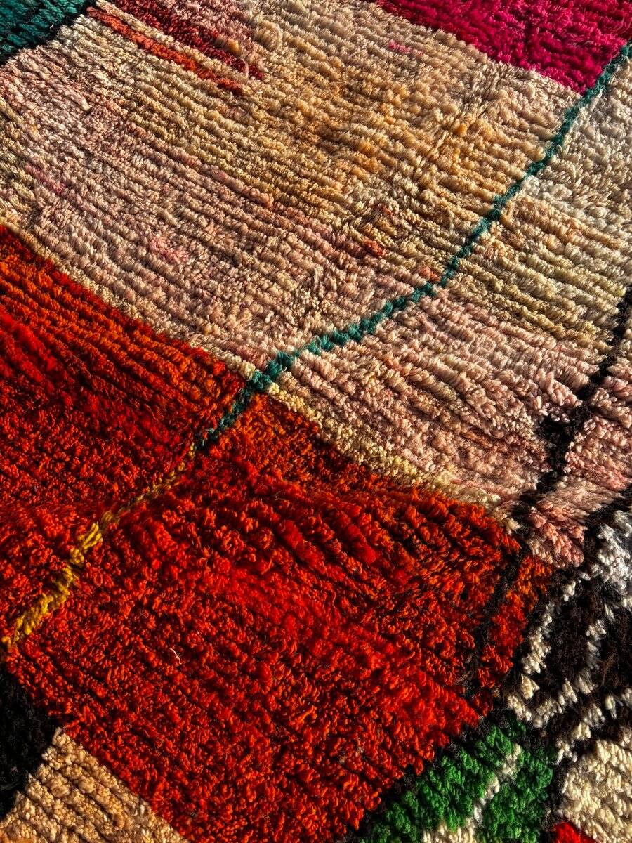 modern Berber bohemian Boujad wool rug