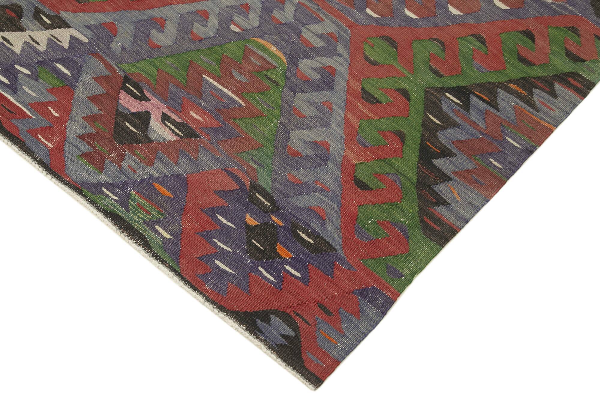 Turkish Handmade Vintage Anatolian Kilim 164 cm x 290 cm
