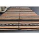 Vintage Turkish Oushak Handmade Wool Cotton Beige Area Rug 140x210