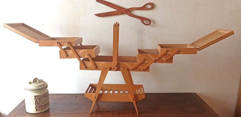Worker, vintage sewing box