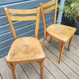 Pair of Baumann bistro chairs no. 56