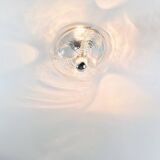 1/2 XL Mid-Century Space Age Wave Glass Ceiling Lights by Koch & Lowy, 70s