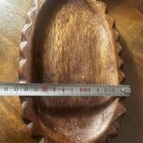 Vide poche vintage en bois sculpté formant un ananas