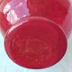 Red glass vase