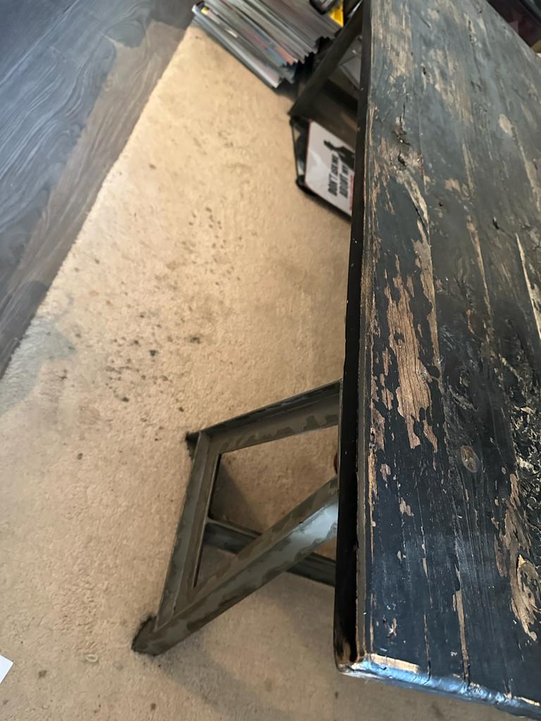 Industrial coffee table