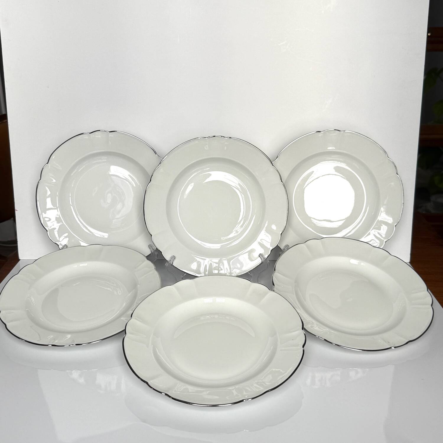 6 Haviland deep plates