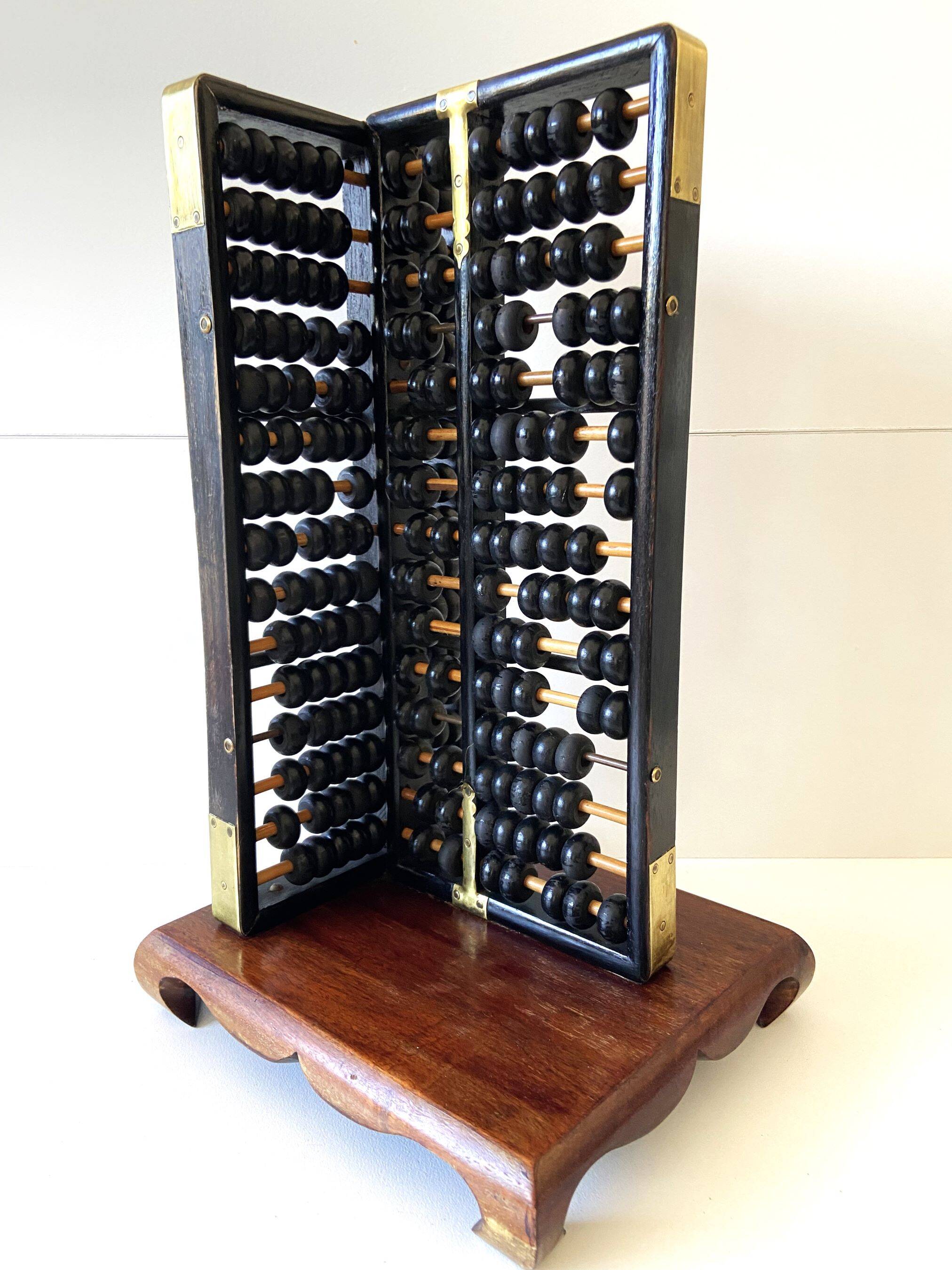 Antique Traditional Chinese Abacus "Suanpan" 1940-1950 Vintage