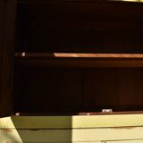 Armoire ancienne buffet jaune vintage parisien