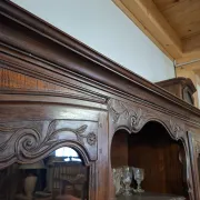 Buffet vitrine bibliothèque style Louis XV