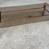 Table basse vintage cuivree 1950