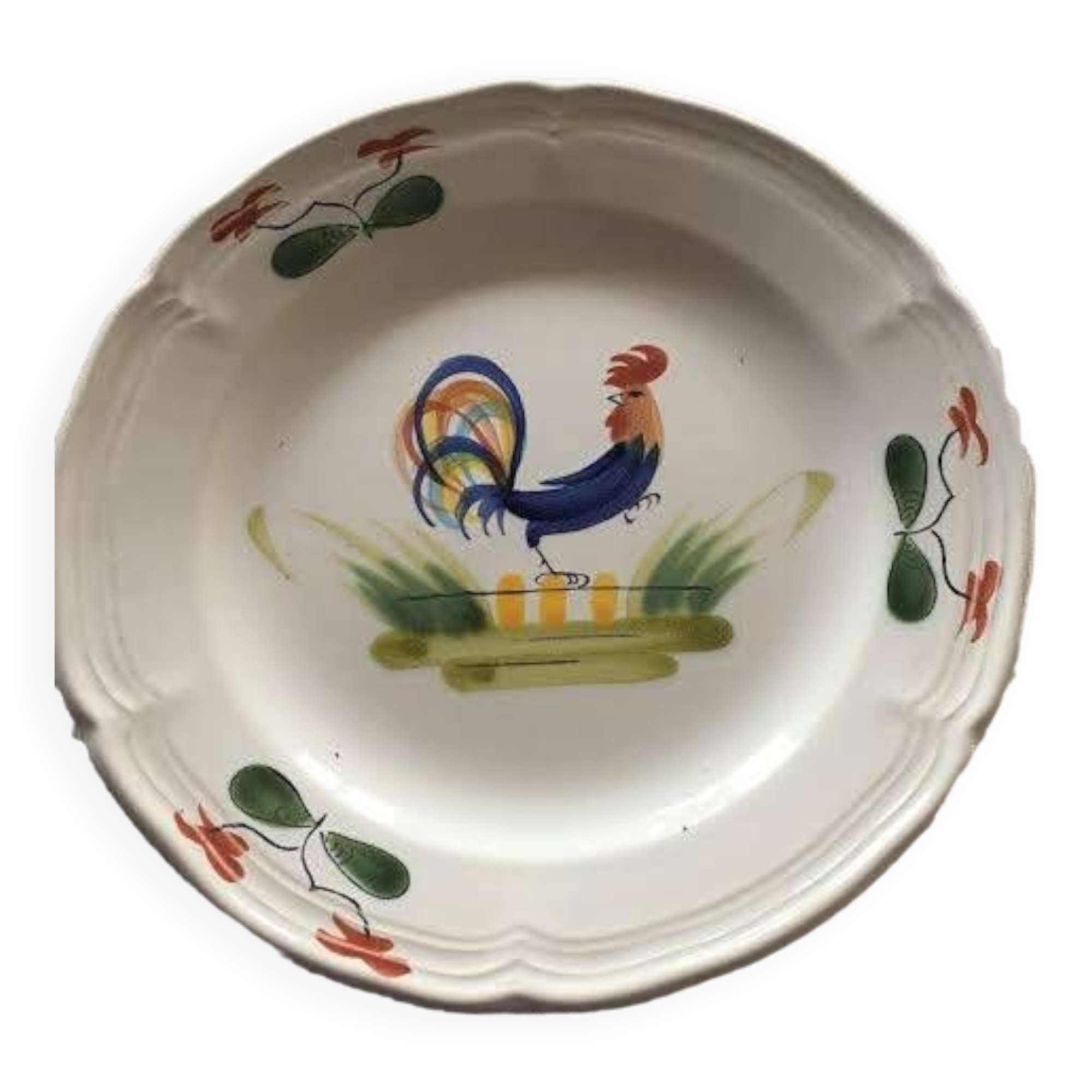 Assiette de decoration manufacture francaise