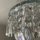 Bohemian crystal basket chandelier