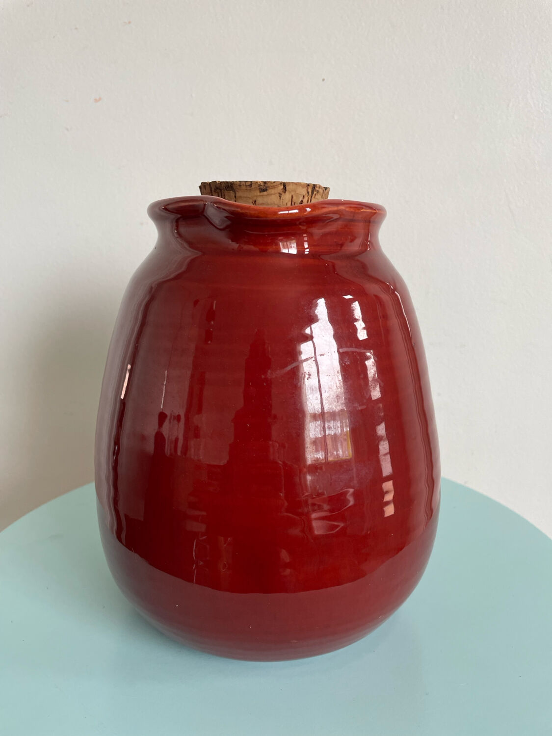 Pichet en grès émaillé signé B. Biot –