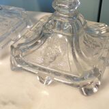 Pair of Vallerysthal glass candlesticks, 1930