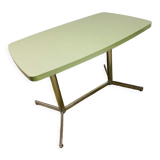 Vintage formica table with mint green top
