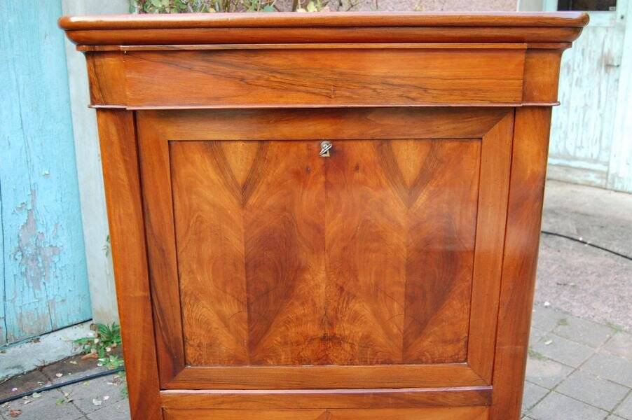 Louis Philippe period walnut secretary from the 19th century