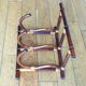 Rattan wall coat rack