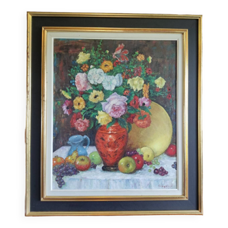 Tableau Bouquet de Fleurs de Segnard