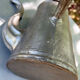 Tin coffee maker or kettle and wooden handle