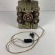 Mid century brutalist ceramic table lamp by Bernard Rooke, 1970s