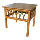 Table d'appoint rotin vintage 1970