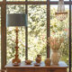 Lampe en bois doré sculpté époque 19ème