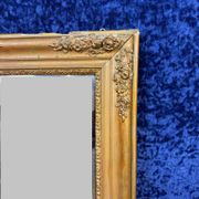 Empire period mirror in wood and gilded stucco circa 1810-1820