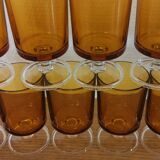 Lot 10 wine glasses Luminarc Cavalier amber