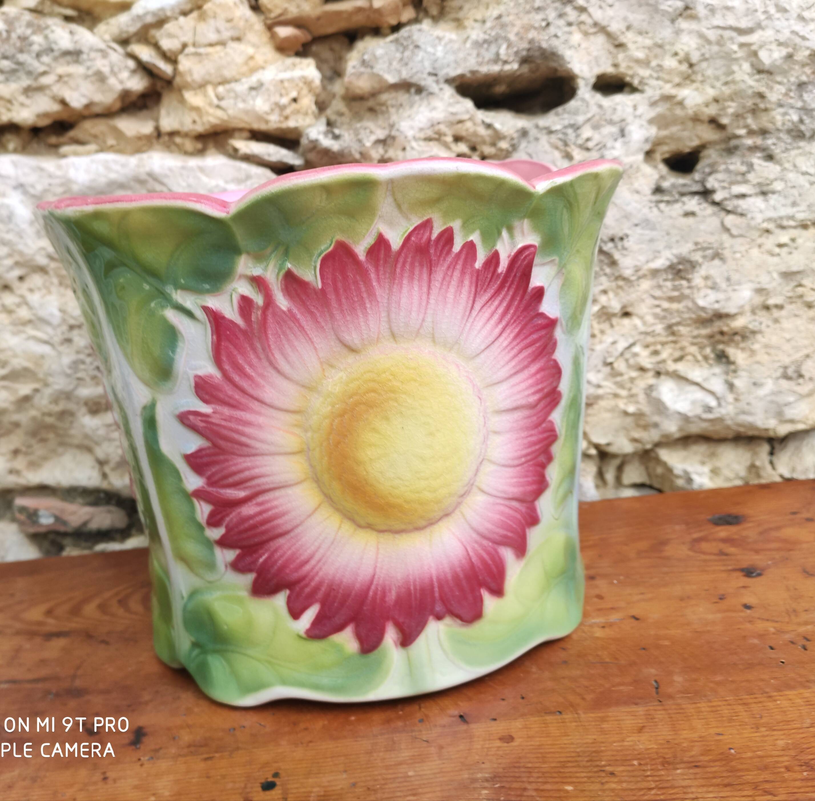 Large floral decoration planter