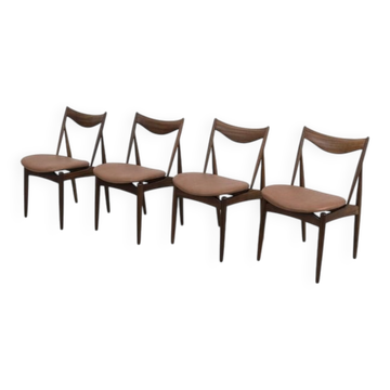 Chaises de salle à manger par Kurt Østervig, ensemble de 4