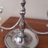 Pair of old table lamps with stamps