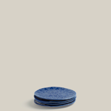 Lot de 4 assiettes blanca majorelle s