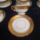 6 cups and saucers in porcelain