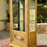 Showcase in gilded wood Louis XVI style