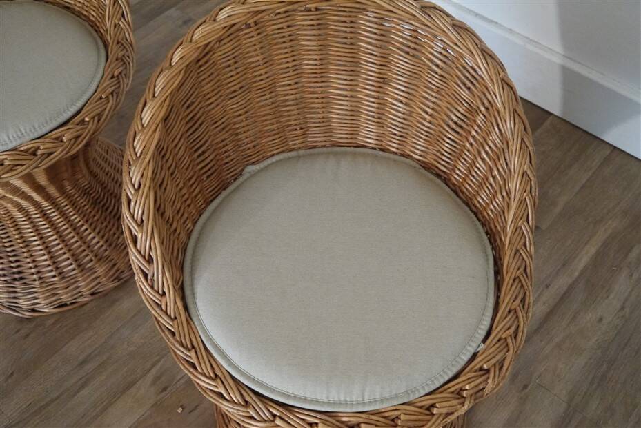 Pair of rattan armchairs by Bengt Ruda 1960