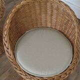 Paire de fauteuils en rotin de Bengt Ruda 1960