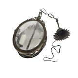 Pendant lamp - Hollywood Regency style - 'Cross' - gold-colored - gilded