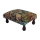 Old wood and tapestry footstool