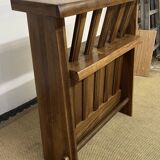 Vintage brutalist solid wood bar