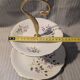 Vintage cake stand in Berry porcelain (CNP) - Violet decoration